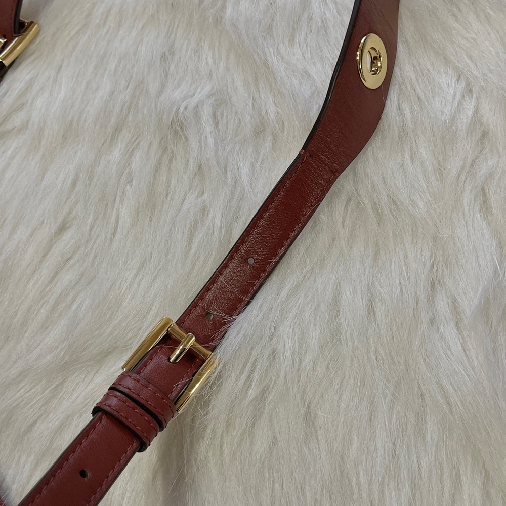 Michael Kors Raven Medium Leather Messenger Bag - Picture 13 of 13